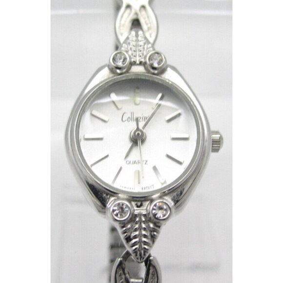 Women Collezier Quartz WR Analog 18mm Round Watch (H607) "New Battery" - Picture 1 of 10